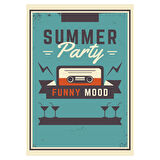 Summer Party Funny Mood Yaz Temalı Retro Ahşap Tablo