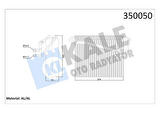 KALORİFER RADYATÖRÜ KLİMA EVAPARATOR ASTRA G-ZAFIRA A 98 274x235x73 AL
