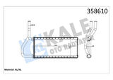 KALORİFER RADYATÖRÜ HONDA CR-V 2.0L K20 RD8 02-06 - ALEMİNYUM