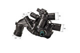 TERMOSTAT 107C KOMPLE P308-P207-C3 PICASSO 1.4 16V EP3 -P207-P308-PARTNER TEPE-BERLINGO III-P3008 -C3 III-C4 PICASSO-DS3-C3 PICASSO 1.6 EP6-EP6C