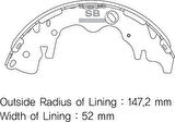 ARKA KAMPANA PABUÇ BALATA HYUNDAI STAREX 2.5L D4BH TC. TCI panelvan 03-08 / H-1 2.5L D4CB 08-