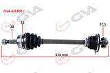 AKS KOMPLE SOL RENAULT MASTER II 98 06 OPEL MOVANO A 98 01 1.9dCi 2.2dCi 2.5dCi 2.8dCi 51DİŞ 670mm