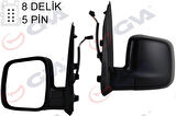 DIŞ DİKİZ AYNASI SOL FIORINO-BIPPER-NEMO 07 ELEKTRİKLİ ISITMALI KONVEKS 5 FİŞ VM-6115EHL