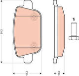 FREN BALATASI ARKA FREELANDER 2 L359 MONDEO 4 FOCUS 2 GALAXY 2 S-MAX VOLVO S80 V70 XC70