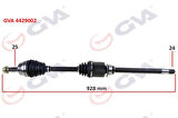 KOMPLE AKS SAĞ DOBLO 1.9 JTD 01 DOBLO-ALBEA 1.3 MTJ 05 928mm