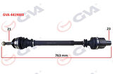 KOMPLE AKS SAĞ DACIA LOGAN-SANDERO 1.4-1.6 04-12 763mm
