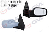 DIŞ DİKİZ AYNASI SAĞ MEGANE 02 ELEKTRİKLİ ISITMALI SENSÖRLÜ ASTARLI ASFERİK 7 FİŞ VM-138EHPSR