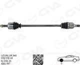 KOMPLE AKS SAĞ HYUNDAI İ10 1.1L G4HG BENZİNLİ MANUEL VİTES 08-13 ABS Lİ 24X25 - ABS 48 DİŞ KOMPLE BOY 845MM