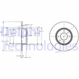 ARKA FREN DISKI FIAT BRAVO II 07 STILO 01 LINEA 07 ALFA ROMEO MITO 08 LANCIA DELTA II 08 251.5x10x4DL