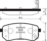 ARKA FREN BALATA HYUNDAI i10 1.0L 1.1L 04- / KIA PICANTO 1.0L 1.1L 04-