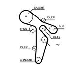 TRİGER KAYIŞI 160x250 VW TRANSPORTER T5 2.0TDI 09 CAAA /CAAB /CAAC CT1139