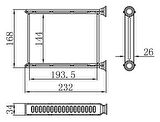 KALORİFER RADYATÖRÜ BRAZİNG FLUENCE 1.5 DCİ MGN III 08 144X193X26 OTO.-MEK.