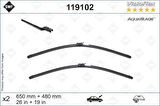 SWF AQUABLADE FLAT BLADE X2 650 480 MM VOLVO XC60 17 SWF MUZ TİPİ SİLECEK BİNEK