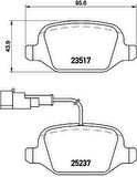 ARKA FREN BALATASI ALFA ROMEO MITO 09 FIAT LINEA 09 1.3JTD 1.4TJET 1.6JTD