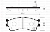 ÖN FREN BALATA KIA RIO 1.3L 1.5L 02-04 / CARENS 1.5L 1.6L 00-02 / SHUMA 1.5L 1.6L HB 01-04 / CLARUS 1.6L 00-