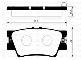ARKA FREN BALATA TOYOTA RAV4 2.0L 1AZ-FE ACA30 ACA31 06-12 / RAV4 2.0L 1AD-FTV D4-D ALA40 12-