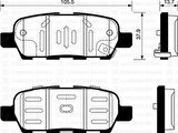 ARKA FREN BALATA NISSAN QASHQAI 1.6L 2.0L HR16 HR20 J10 06-10 / JUKE 1.5L Dci F15 10- 1.6L HR16DE F15 10- / MURANO 3.5L Z51 DCi 08- / X-TRAIL 2.0L M9R MR20DE T31 07-13
