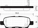 ARKA FREN BALATA NISSAN X-TRAIL 2.0L QR20 T30 01-07