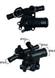 TERMOSTAT KOMPLE 89C LGN II-III 2.0 05 MGN II 2.0DCİ 05 LATITUDE 2.0DCİ 11 QASHQAI 1.5-2.0DCİ 07