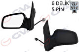 DIŞ DİKİZ AYNASI SOL FOCUS II 05 08 ELEKTRİKLİ ISITMALI KONVEKS 5 FİŞ VM-301EHL