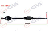 KOMPLE AKS SAĞ BOXER-JUMPER-DUCATO 2.2 MJTD-2.3 MJTD 06 1142mm