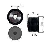 ALTERNATÖR KASNAĞI FIAT EGEA 16 500L 12 500X 14 BRAVO II 07 14 ALFA ROMEO GIULIETTA 10 16 JEEP RENEGADE 14 SUZUKİ VİTARA 13 1.6D MTJ 6 KANAL
