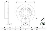 FREN DİSKİ ARKA SKODA OCTAVIA III 12 20 253x10x61.4