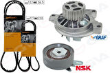 DEVİRDAİMLİ TRİGER SETİ 122x26.5 TRANSPORTER T4 2.4D 90-03 AJA K065323XS 2 KAYIŞ 1 GERGİ