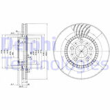ÖN FREN AYNASI VOLVO S60 00-10 S80 98-06 V70 97-07 XC70 00-07 305x25x5DLx BÜYÜK TİP DELİKLİ -986478494-DF4053S