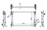 RADYATÖR CORSA D 05 PUNTO 05 BRAVO II 07 1.3 JTD-1.7CDTI MEK AC KLİMASIZ 620x395x27
