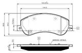 ON FREN BALATASI TRANSIT V348 06 14 A.CEKER 11 / VW AMAROK 2.0TDI 10 FİŞSSİZ