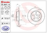 ARKA FREN AYNASI ASTRA J 09 MOKKA 13 CRUZE 09 AVEO 11 TRAX 12 268.5x12x5DL DOLU 569074-95527032-95527032