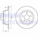 ARKA FREN AYNASI VOLVO 850 91-97 -S70-C70-V70-960-2.0-2.5-2.5 20V-2.5TDI 97 295x5DLxHAVALI