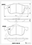 ÖN BALATA VOLVO S60 00-10 S80 98-06 V70 97-07 XC70 00-07 S70 97-00
