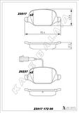 ARKA FREN BALATASI ALFA ROMEO MITO 09 FIAT LINEA 09 1.3JTD 1.4TJET 1.6JTD