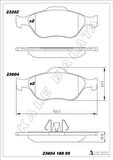 ÖN BALATA FIESTA 1.4TDCİ ABSLİ 00 FUSION 02 MAZDA 121 96 MAZDA 2 03 GDB1419