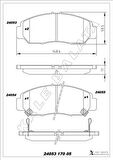 ÖN FREN BALATA HONDA CIVIC 1.6L R16A2 VTEC sedan FD6 06-11 / 1.8L R18A2 FD7 06-