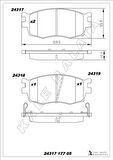 ÖN FREN BALATA HYUNDAI ACCENT ERA 1.4L 1.6L benzinli 06-10 1.5L CRDi dizel 06- / İ20 1.4L D4FC CRDi dizel 08- / KIA RIO 1.4L 1.6L benzinli 05- 1.5L CRDİ 06-