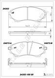 ON FREN BALATASI MAZDA 4 4 B 2500 RANGER 02 06 2.5TD / 3.0TD 06 12