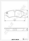 FREN BALATASI ARKA MERCEDES SPRINTER B907 B910 18 TEK TEKER