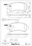 DİSK FREN BALATASI ARKA JUMPER 2.0D/2.2D3.0D 04/06 DUCATO 40 2.3D-BOXER 2.0D/2.2D/3.0D