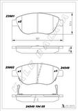 ÖN BALATA CORSA D BÜYÜK TİP 1.3 CDTI 07/06 FIAT 500L 12 0.9T 1.4 1.3D MTJ 1.6D MTJ
