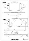 ÖN FREN BALATASI MEGANE III 09 SCENIC III 09 FLUENCE 10 DUSTER 10 LODGY 12 CAPTUR I 13 1.5 DCI 1.6 16V