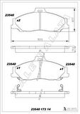 ÖN BALATA RANGER 2.5 D TD 4X4 99 3.0 TDCİ 05 MAZDA B SERİSİ 2.5 D TD 98 GDB3353