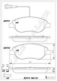 ÖN FREN BALATASI FİŞLİ FIAT BRAVO II 08 14 EGEA HB 15 ALFA ROMEO MITO 08 15 LANCIA DELTA III 08 1