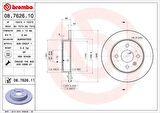 ARKA FREN AYNASI ASTRA G 98 - ASTRA H 04 MERIVA A 03 240x10x4DL DOLU 9117771-90498304-24432189