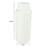 Hobbytime 768 Beyaz Plastik Şişe, 500 ml. Contalı Kapaklı, Beyaz