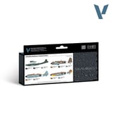 Vallejo 71164 8x18 ml. Luftwaffe Maritime & Tropical colors, Model Air Serisi Model Boyası Seti