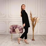 Yaka Detaylı Sade Basic İkili Takım - 2076 - Siyah