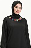 Candy Kolye Detaylı Tunik Pantolon İkili Takım - 71136 - Siyah